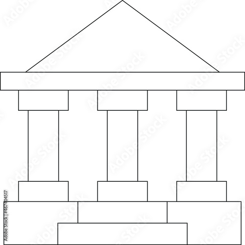 buildings and places icon            government and law