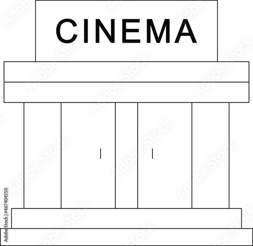 buildings and places icon            cinema and entertainment