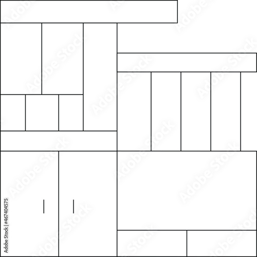 buildings and places icon            modern house and house