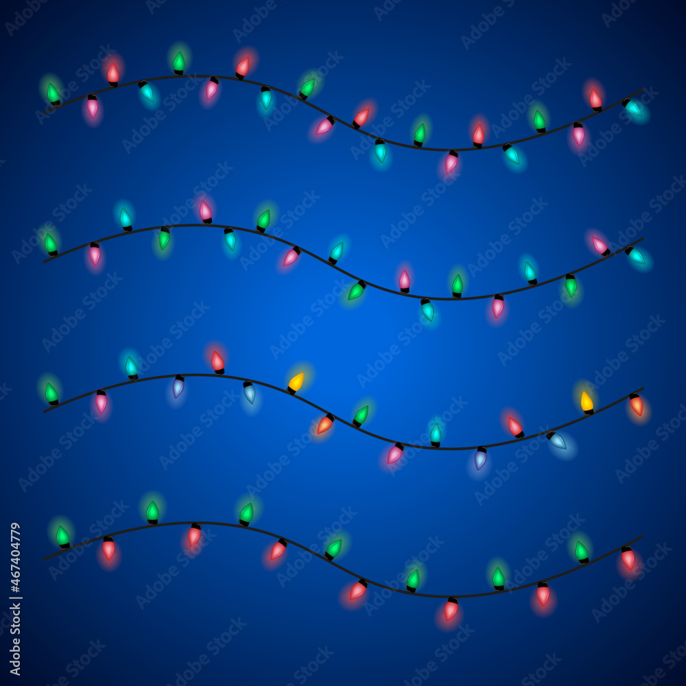 String Lights Brushes Multicolor