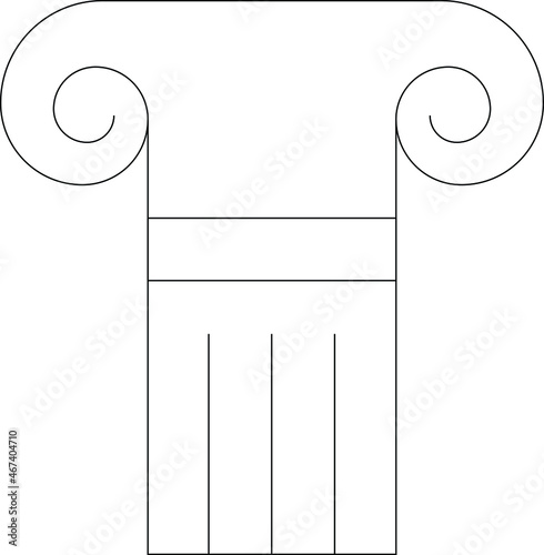 buildings and places icon            pillar and history