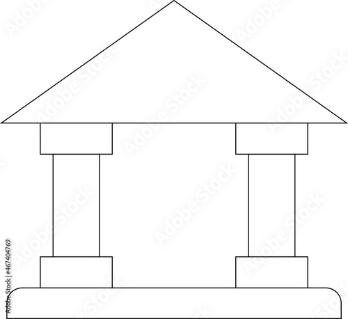 buildings and places icon            bank and building