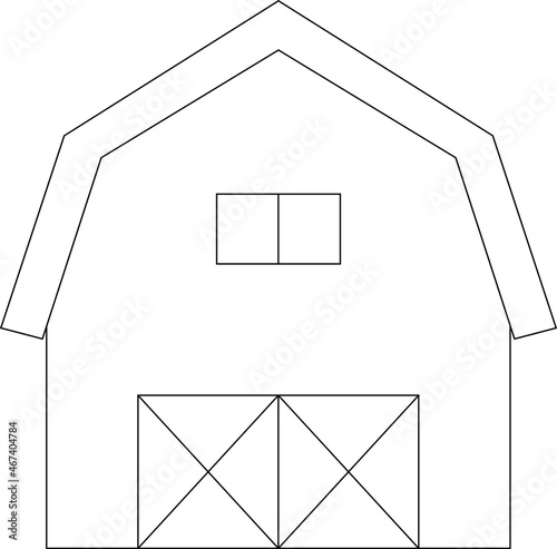 buildings and places icon            farm house and farm