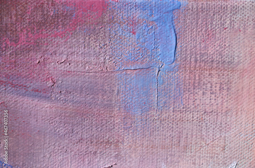 Texture painting. Abstract art background. Painting knife technique with acrylic  on canvas. Rough brushstrokes of paint.