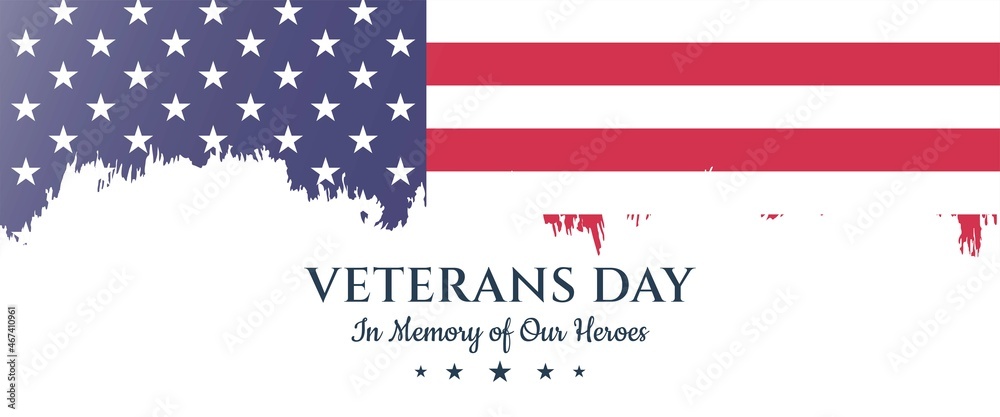 USA Veterans day horizontal banner template design. Usable for banner, cover, header, background, and web. Editable vector design. USA Veterans day horizontal banner template design. Usable for banner, cover, header, background, and web. Editable vector design.