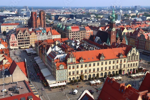 Wroclaw Old Town cityscape