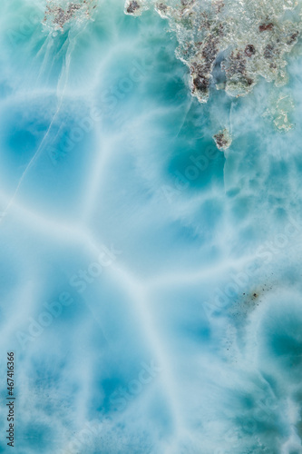 Pectolite Mineral Patterns, close up photo