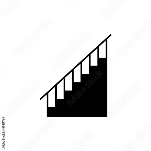 Ladder up sign. Rise sign illustration