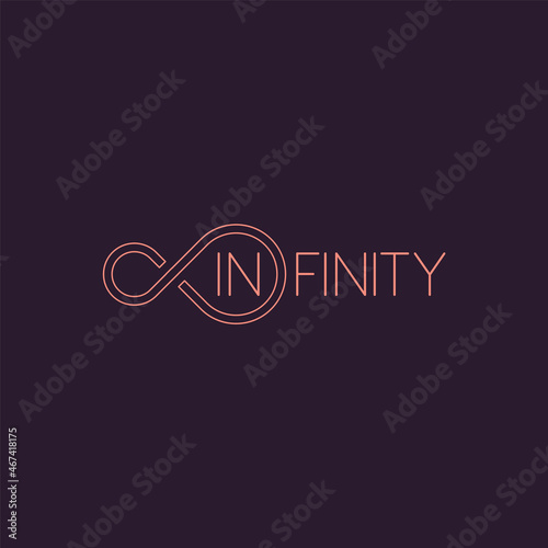 Infinity. Logo template.