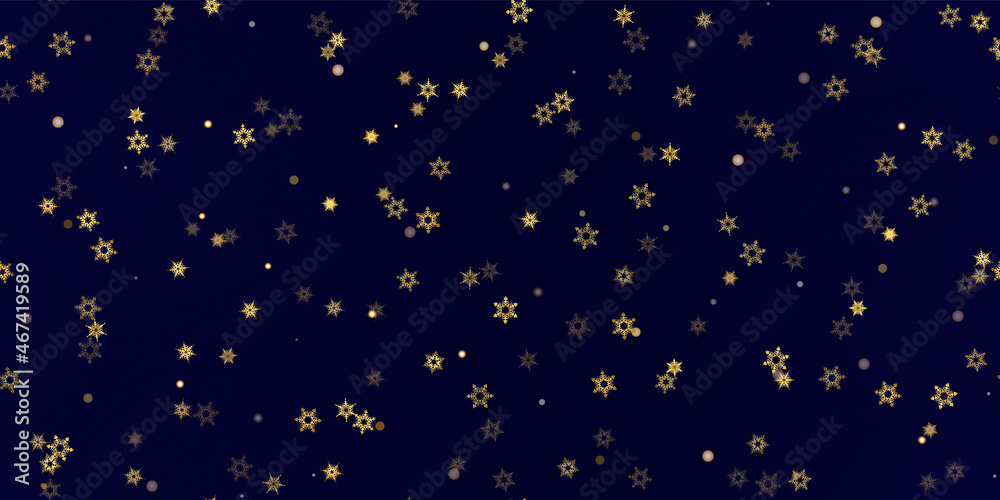 Gold snowflakes holiday seamless pattern. Gold snowflakes holiday seamless pattern.