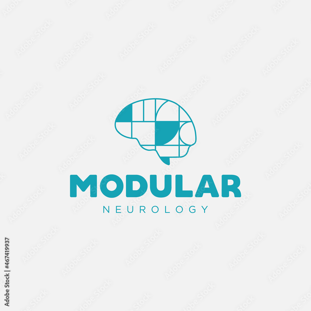 Modular neurology. Logo template. Modular neurology. Logo template.
