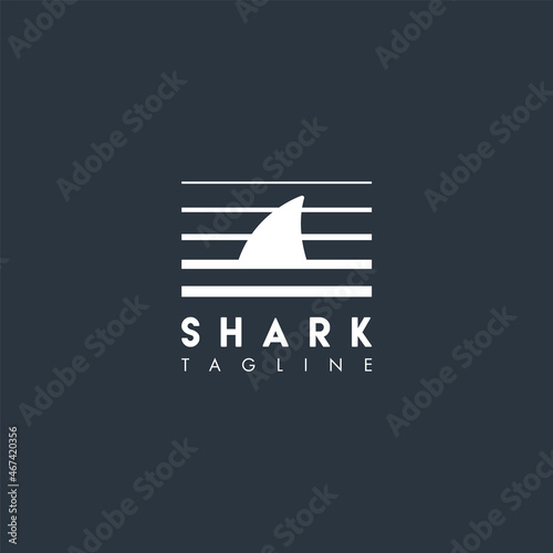 Shark. Logo template.