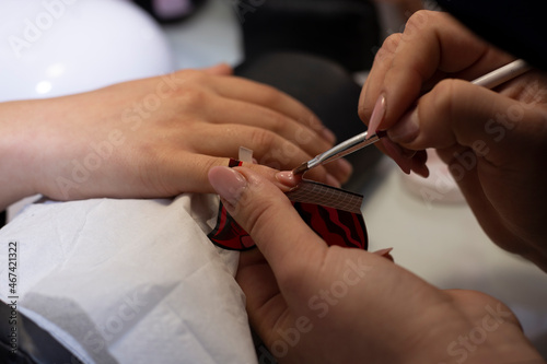 The concept of professional nail care.