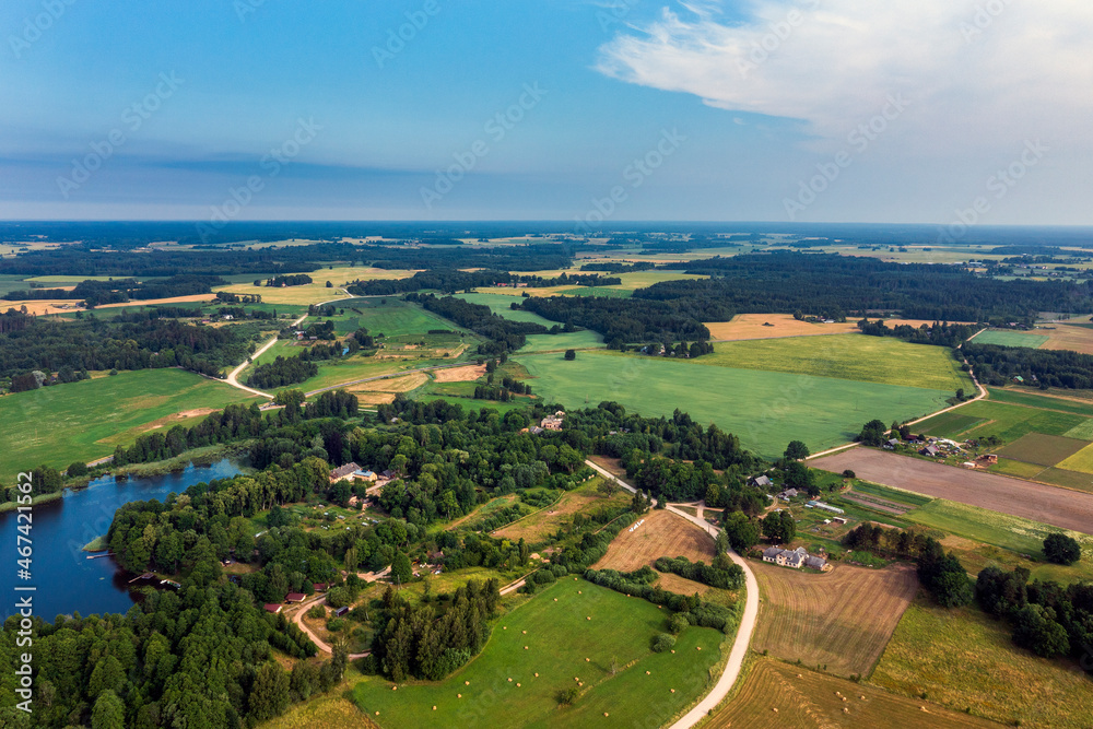 Sasmaka lake surroundings in western Latvia. Sasmaka lake surroundings in western Latvia.