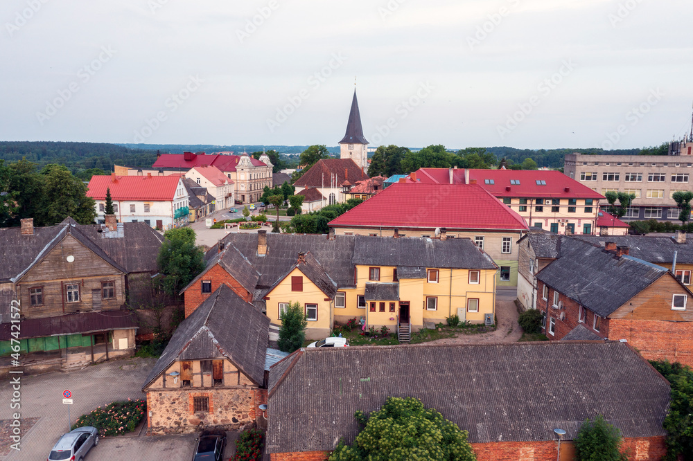 Tukums city center,  central Latvia.
