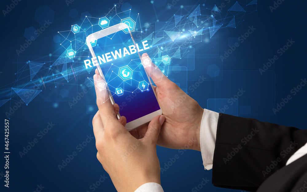 Hand using smartphone with technology concept Hand using smartphone with technology concept