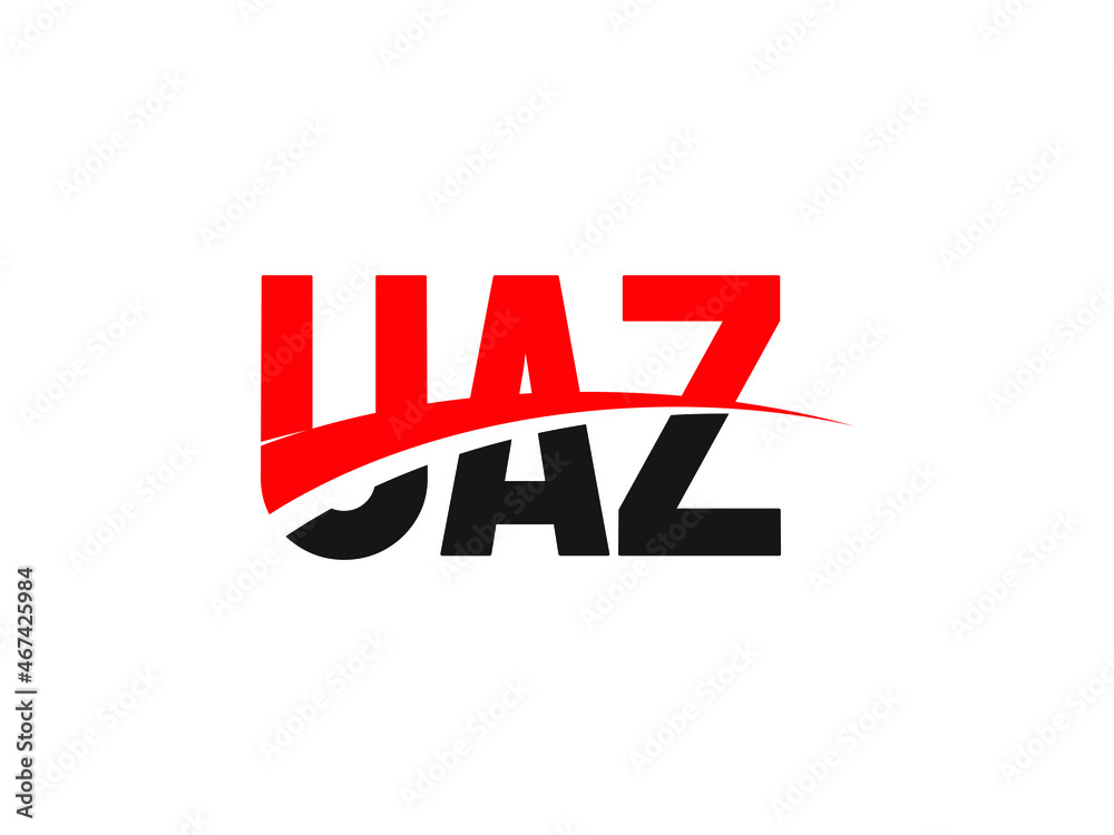 UAZ Letter Initial Logo Design Vector Illustration