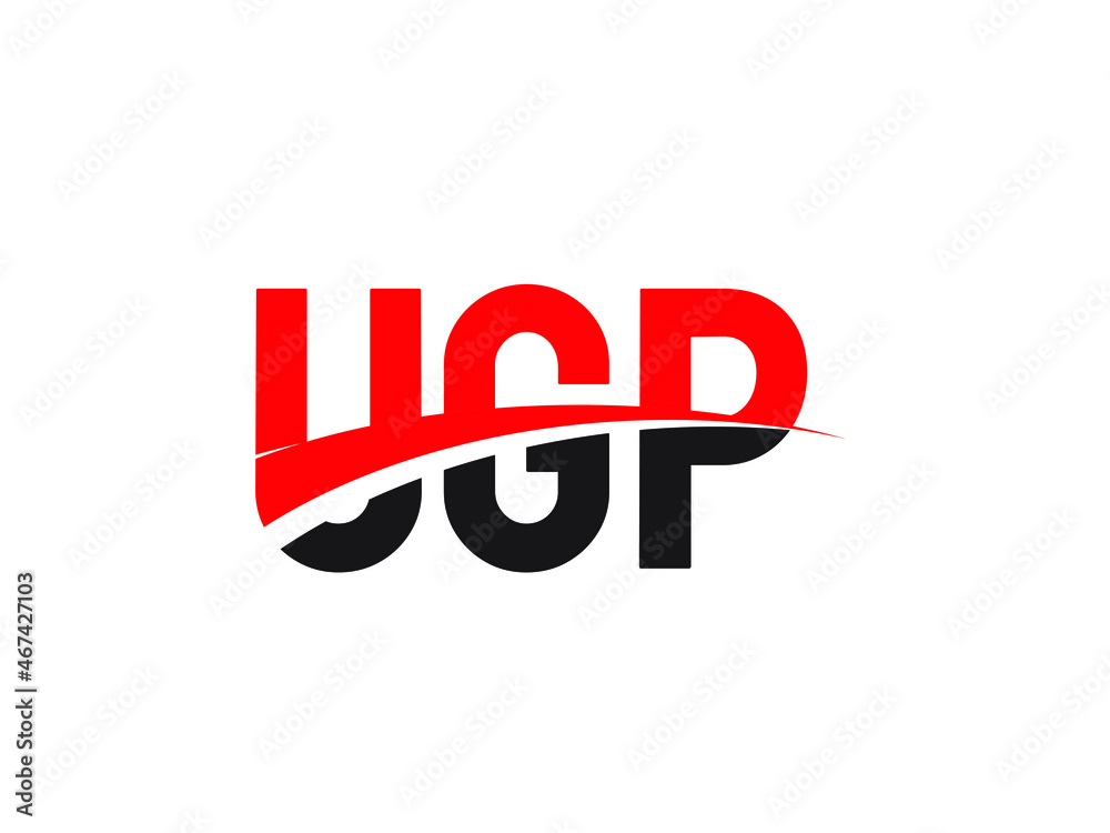 UGP Letter Initial Logo Design Vector Illustration