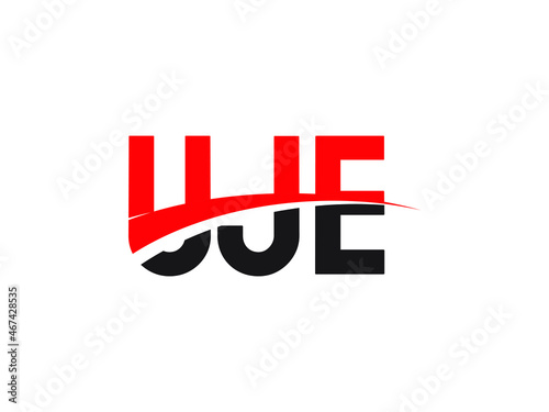 UJE Letter Initial Logo Design Vector Illustration photo