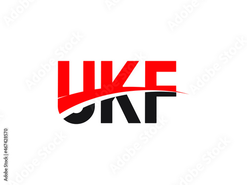 UKF Letter Initial Logo Design Vector Illustration