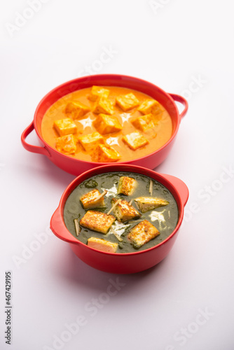 Palak Paneer and butter masala