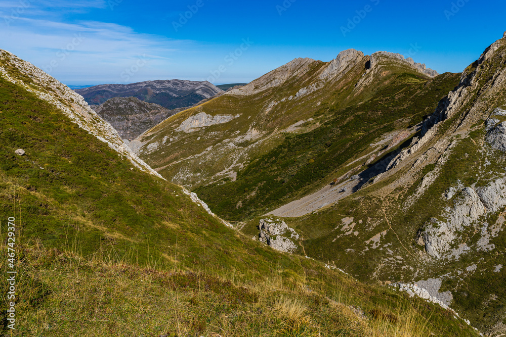 Autumn landscape in the Somiedo natural park in Asturias. Autumn landscape in the Somiedo natural park in Asturias.
