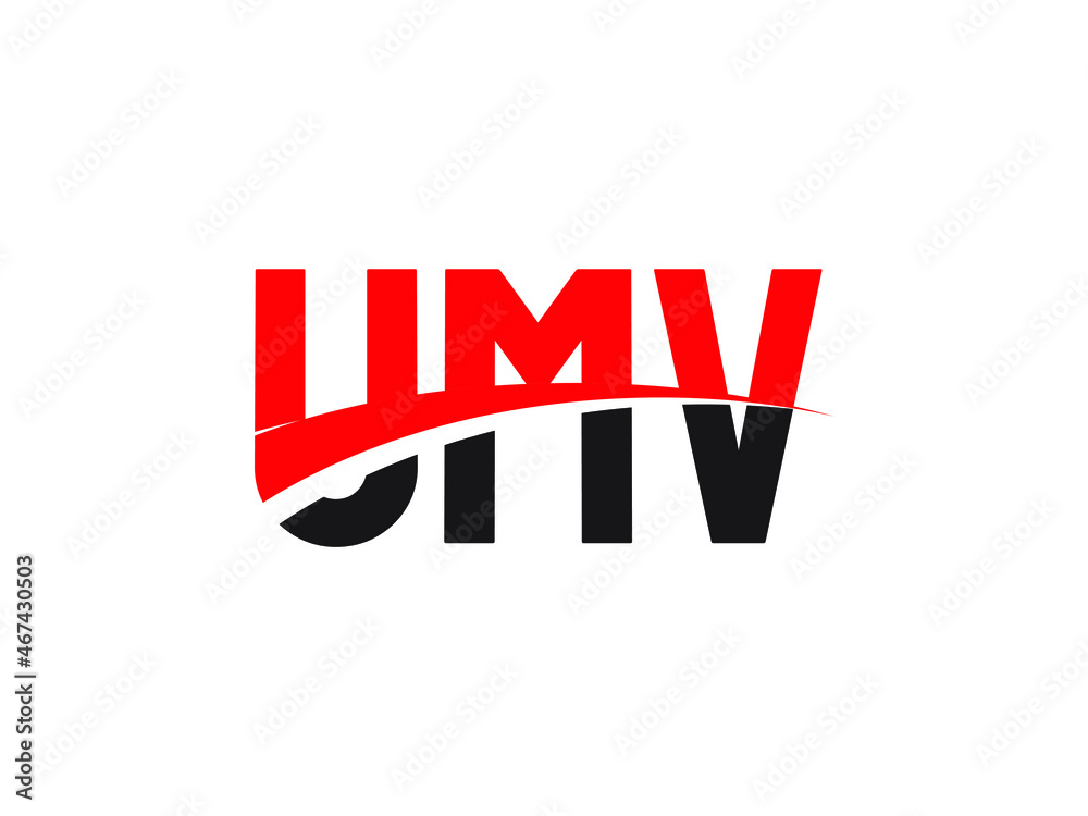 UMV Letter Initial Logo Design Vector Illustration