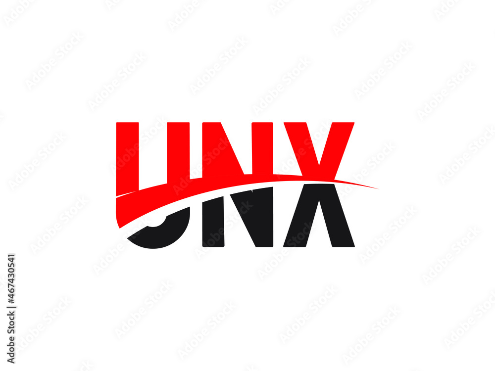 UNX Letter Initial Logo Design Vector Illustration UNX Letter Initial Logo Design Vector Illustration