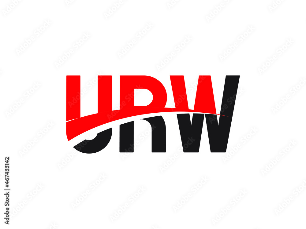 URW Letter Initial Logo Design Vector Illustration