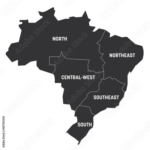 Brazil - map of regions