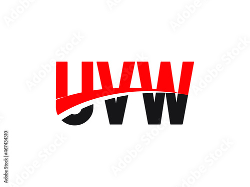 UVW Letter Initial Logo Design Vector Illustration photo