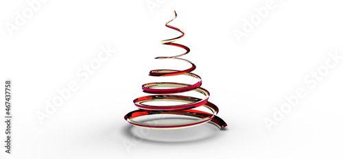 christmas card modern in 3d...