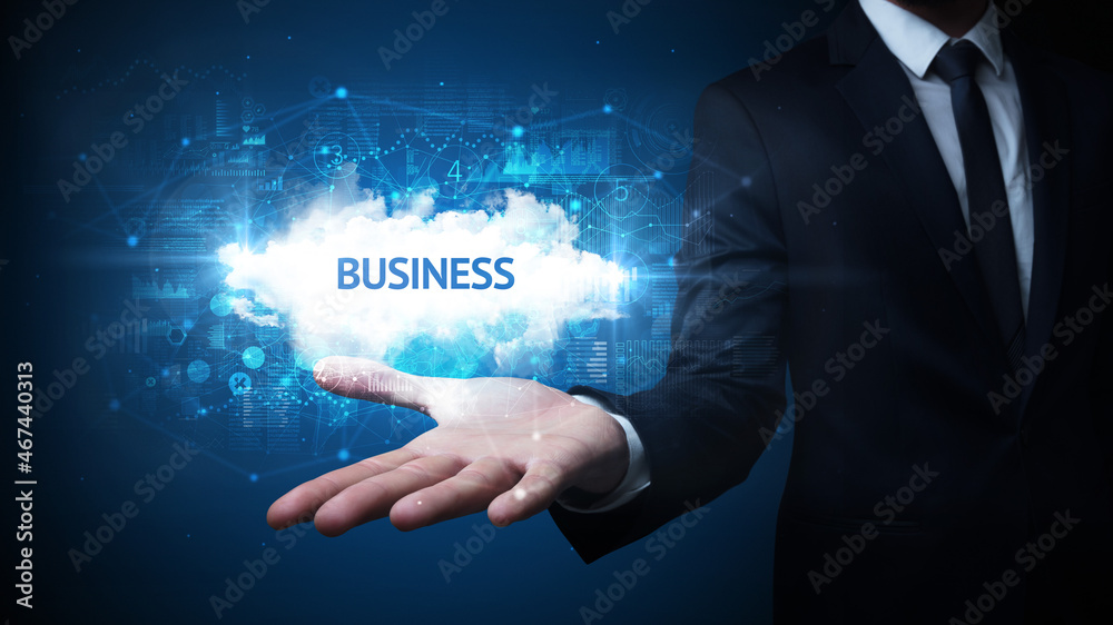 Hand of Businessman holding motivational message Hand of Businessman holding motivational message