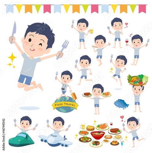 食のイベントに関する無課金アバター男性のセット