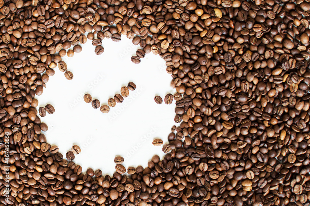 clock made from coffee beans on a white background. Coffee time. kind of sveru. flat lay. space for inspirational text.
clock made from coffee beans on a white background. Coffee time. kind of sveru. flat lay. space for inspirational text.