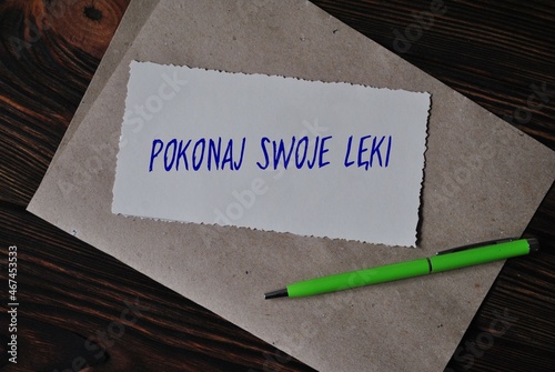 Obraz na płótnie Poznaj swoje lęki w salonie
