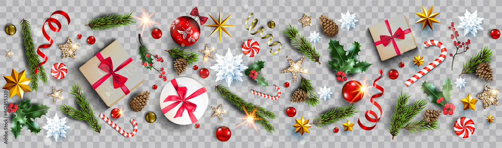 Christmas holiday banner - obrazy, fototapety, plakaty 