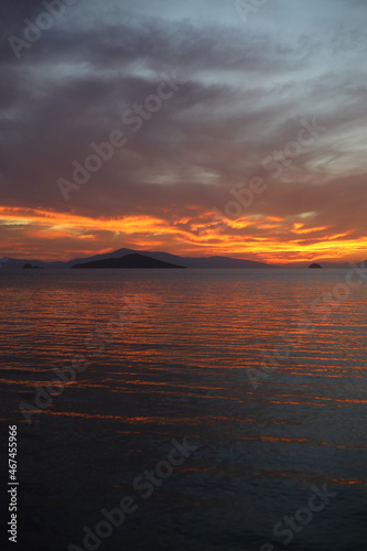Seaside town of Turgutreis and spectacular sunsets 