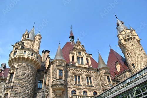 Obraz na płótnie Zamek Moszna w salonie