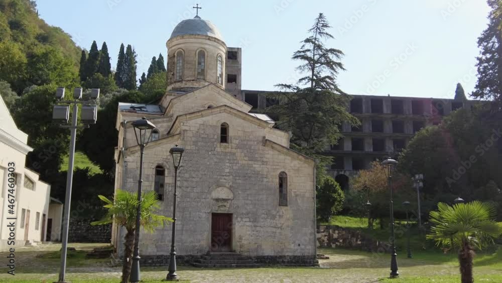 Driving to the temple of Simon the Canaanite, sunny weather Driving to the temple of Simon the Canaanite, sunny weather
