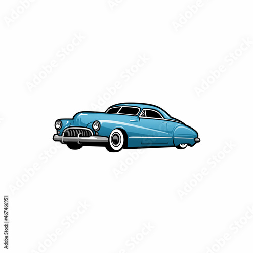 classic vintage retro car vector design