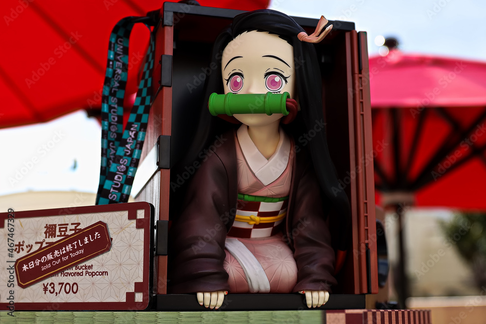 Osaka/Japan Nov 5,2021 "Popcorn" container known as