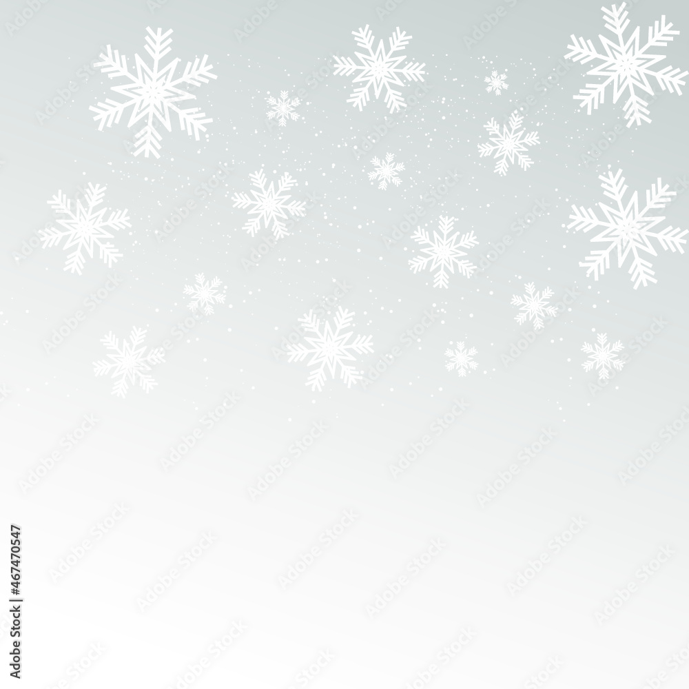 christmas background with snowflakes