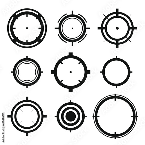 Targets black on a white background.