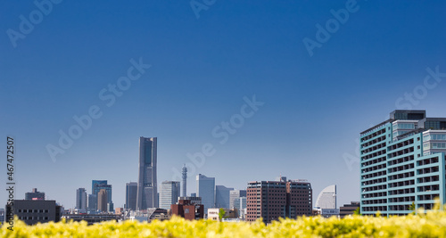 横浜みなとみらい　遠景