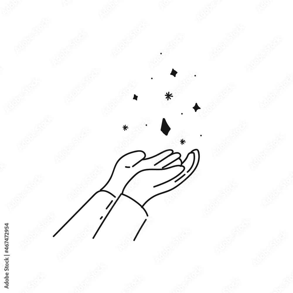 Obraz premium hand with a Miracles and hope