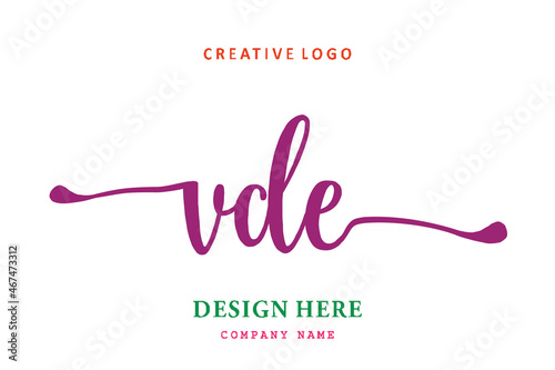 VDE lettering logo is simple, easy to understand and authoritative photo
