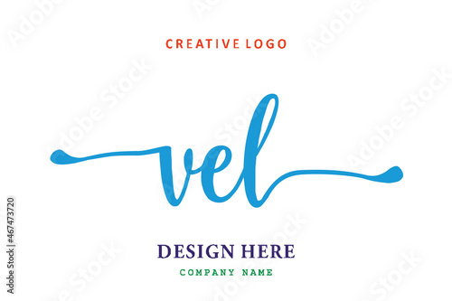 VEL lettering logo is simple, easy to understand and authoritative photo