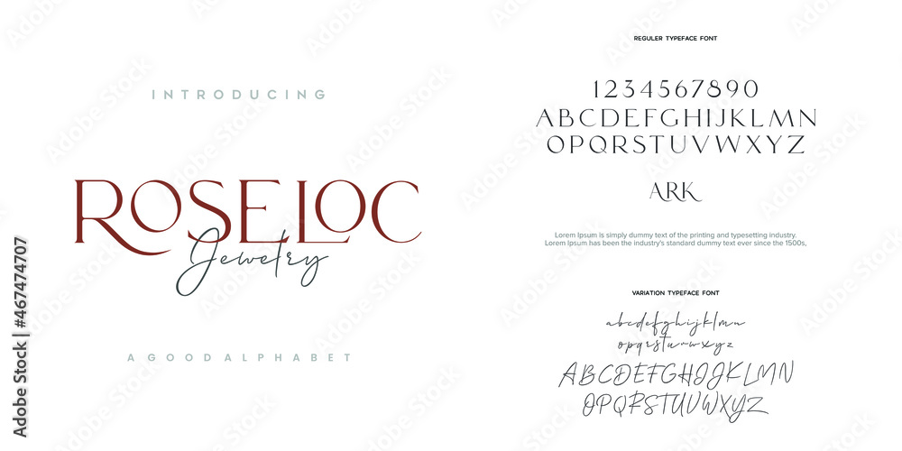 Abstract Fashion font alphabet. Minimal modern urban fonts for logo, brand etc. Typography typeface uppercase lowercase and number. vector illustration Abstract Fashion font alphabet. Minimal modern urban fonts for logo, brand etc. Typography typeface uppercase lowercase and number. vector illustration
