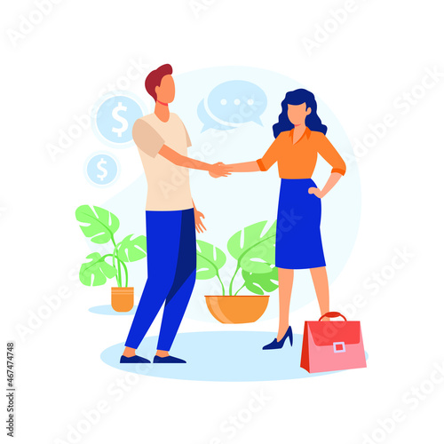 Relationship marketing illustration exclusive design inspiration 